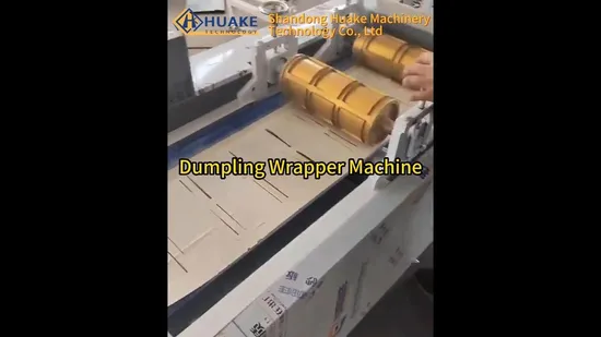 ホットセール自動ワンタン皮製造機餃子皮春巻き皮生産ライン/機械