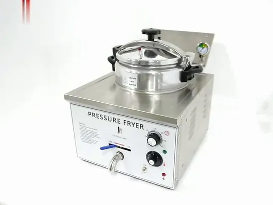 業務用電気チキン圧力フライヤーレストランスナックショップフライヤーマシン