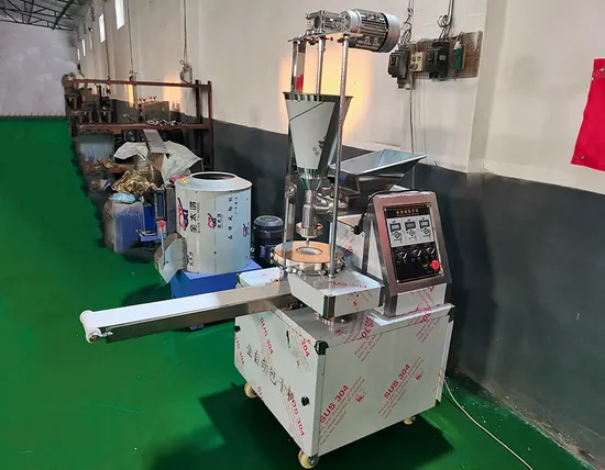 人気の包子作り蒸し物パン製造機サモサシートメーカーモモマシン